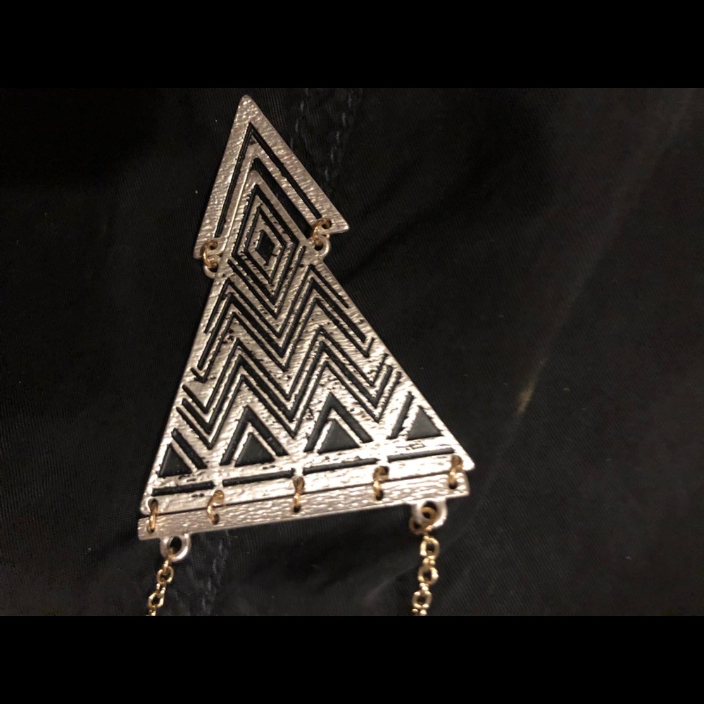 Aztec style longline necklace